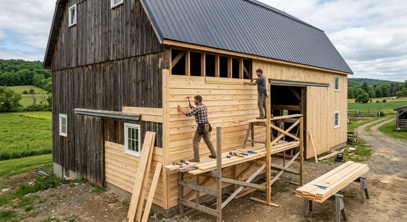 Barn Siding Installation in Brunswick, GA