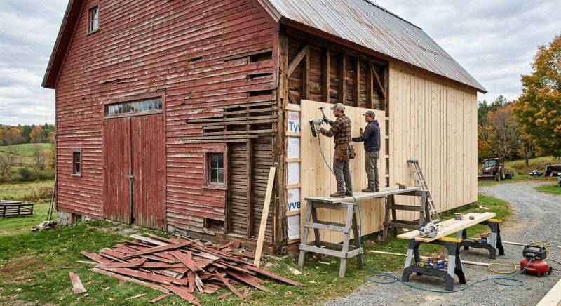 Barn Siding Replacement in Brunswick, GA
