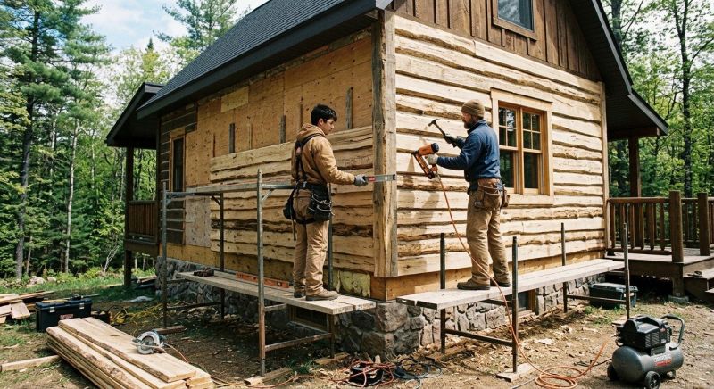Cabin Siding Installation in Brunswick, GA