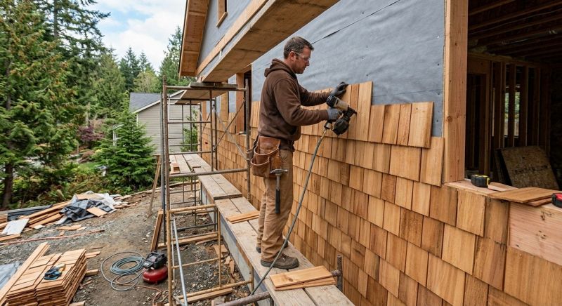 Cedar Siding Installation in Brunswick, GA