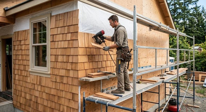Cedar Siding Installation in Saint Simons Island, GA