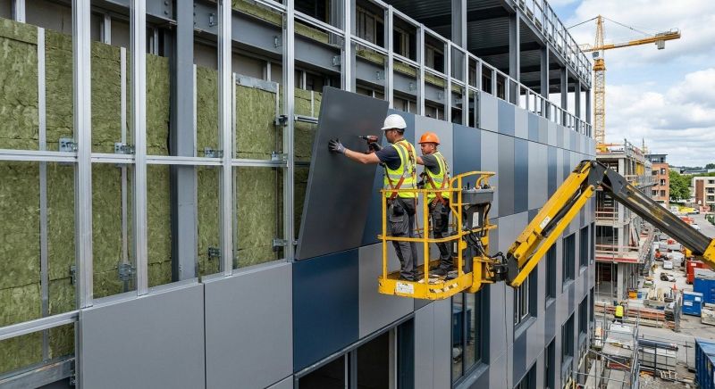Facade Cladding Installation in Brunswick, GA