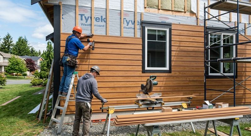 Faux Wood Siding Installation in Darien, GA