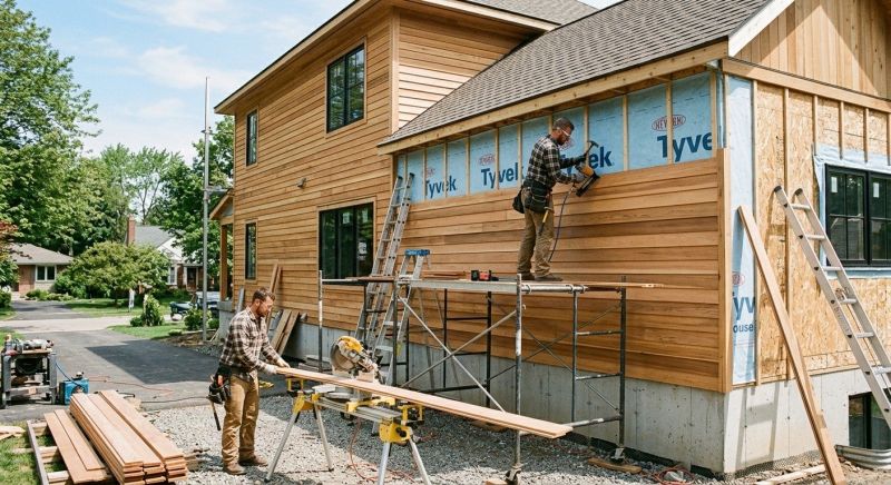 Faux Wood Siding Installation in Jekyll Island, GA