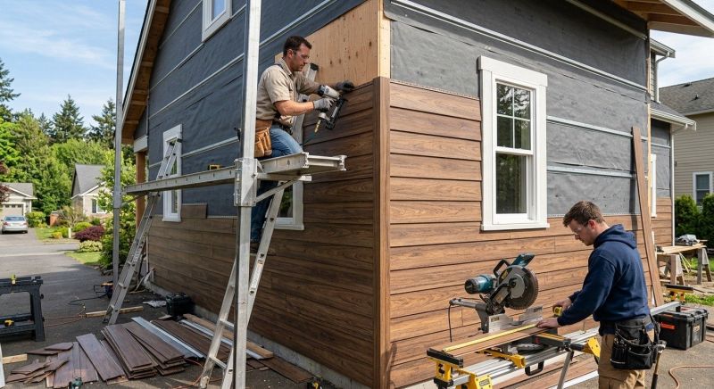 Faux Wood Siding Installation in Saint Simons Island, GA