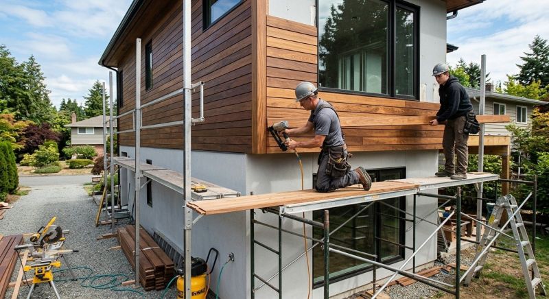Hardwood Siding Installation in Jekyll Island, GA