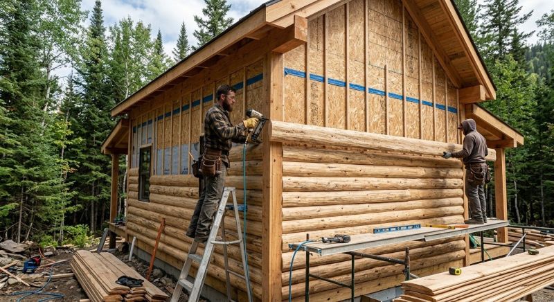 Log Home Siding Installation in Brunswick, GA