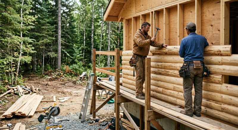 Log Home Siding Installation in Brunswick, GA