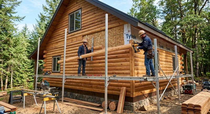 Log Siding Installation in Darien, GA