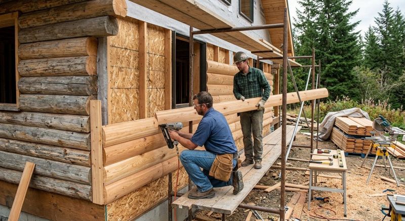 Log Siding Installation in Glynn County, GA