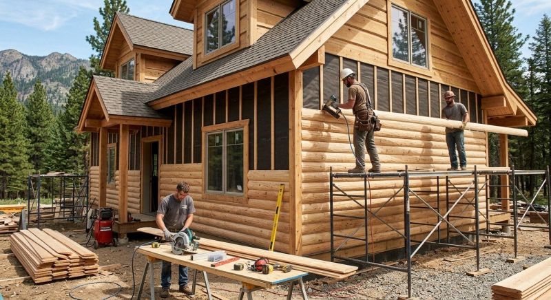 Log Siding Installation in Saint Simons Island, GA