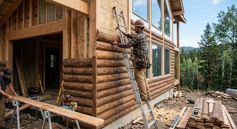 Log Siding Installation in Woodbine, GA